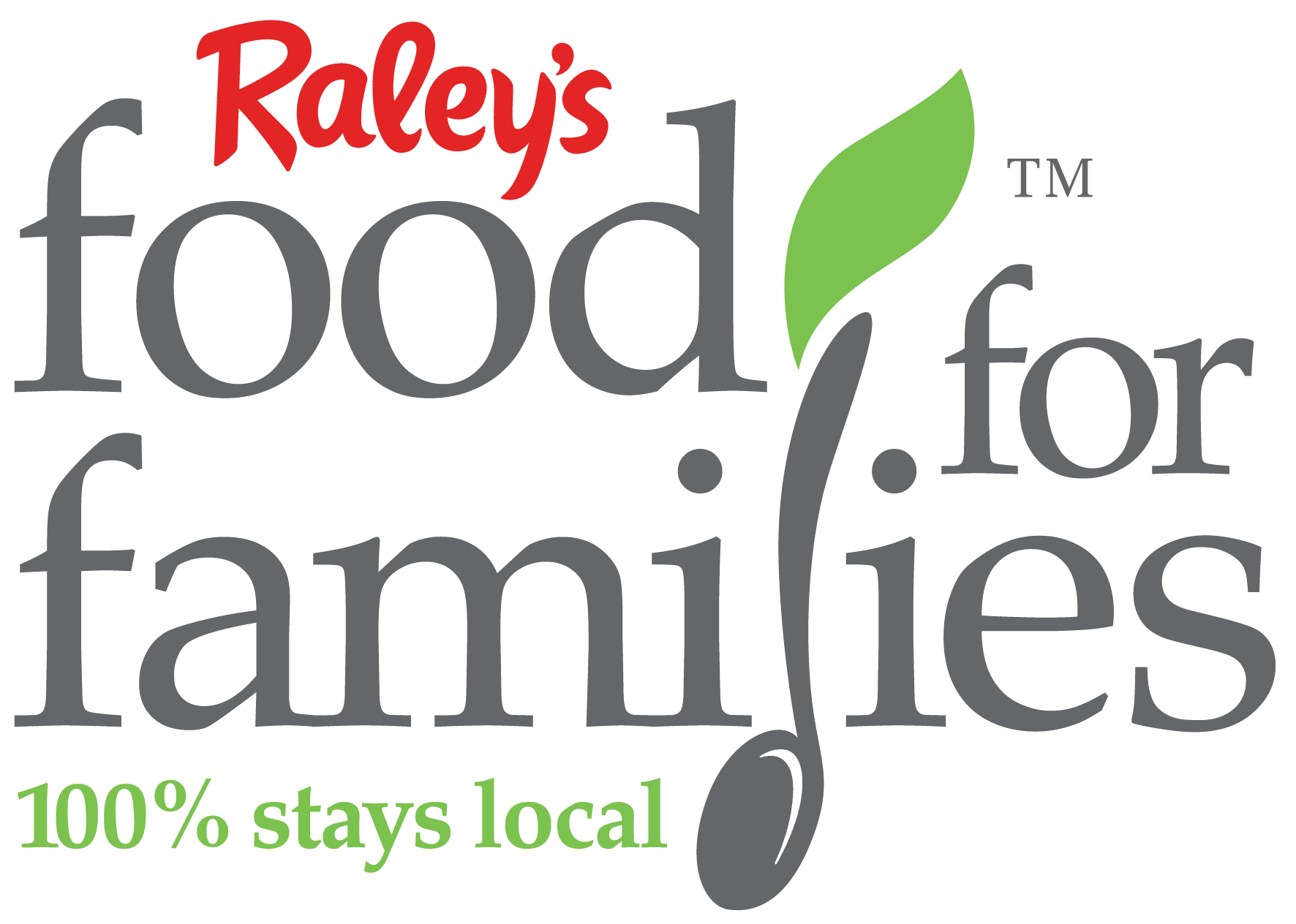 A green background with the words " roblee 's food for families " and a spoon.